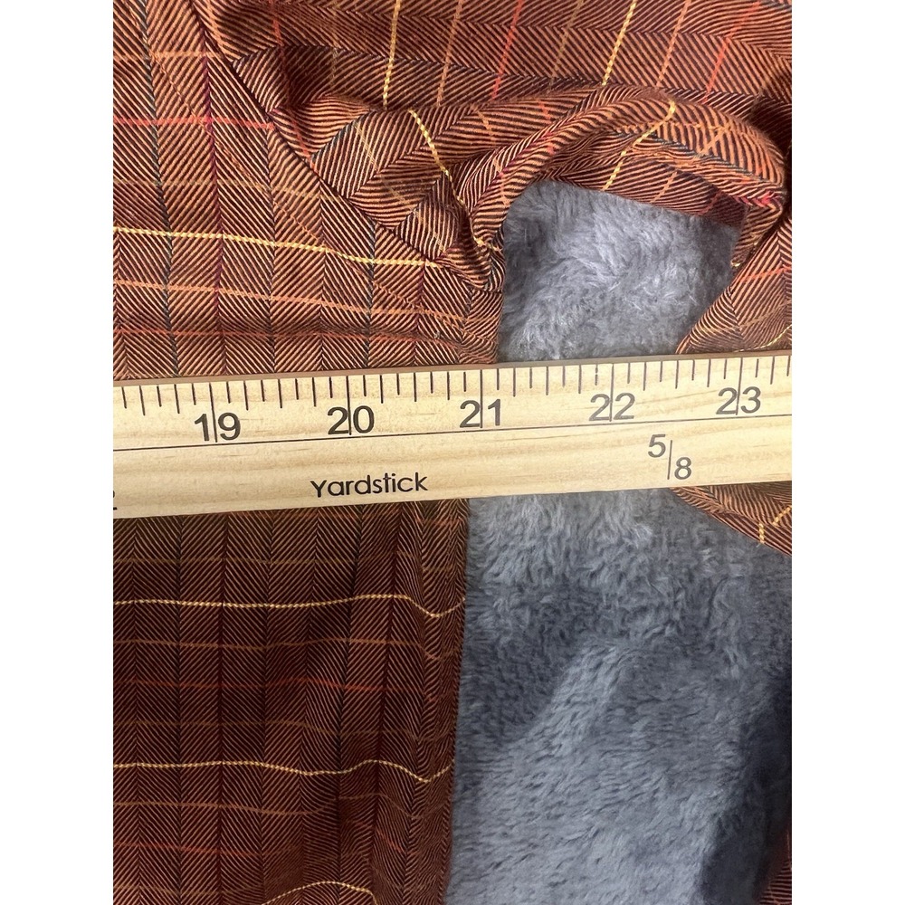 Bobby Jones Collection Mens Small Orange Brown Check Woven in Italy Golf Shirt - Picture 7 of 9
